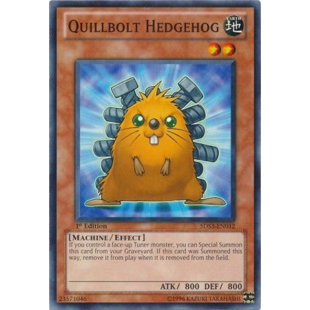 Quillbolt Hedgehog Yugioh Card Genuine Yu-Gi-Oh Card